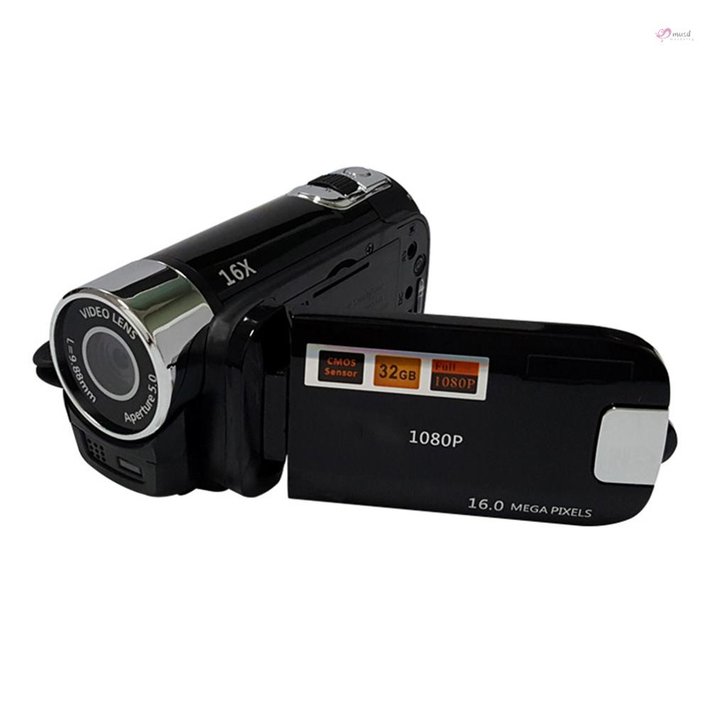 Máy quay video kỹ thuật số 16X F-ocus Zoom thiết kế màn hình 2.7inch hỗ trợ thẻ nhớ S D
 | BigBuy360 - bigbuy360.vn