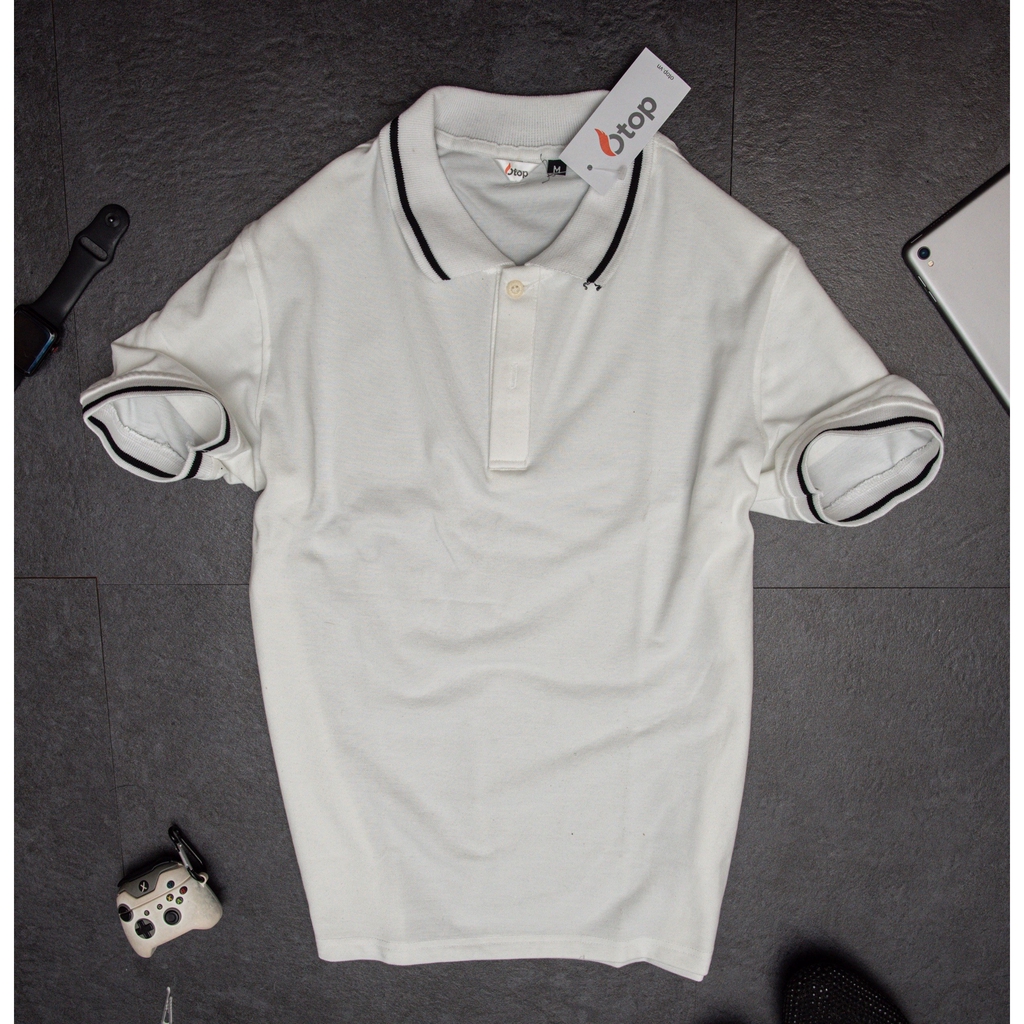 XẢ KHO - Áo phông nam có cổ phối viền | BigBuy360 - bigbuy360.vn