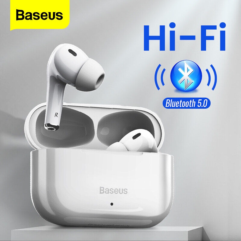 Tai Nghe Bluetooth Baseus W3 TWS, Tai Nghe Bluetooth 5.0 Tai Nghe Nhét Trong Tai Chống Nước Dành Cho 13 12 Pro Max 11 H