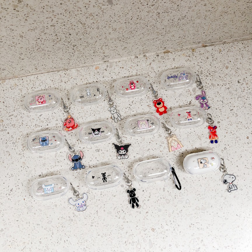 Vỏ Bảo Vệ Hộp Sạc Tai Nghe Samsung Galaxy Buds Plus Trong Suốt Họa Tiết Hoạt Hình Kulome & Violent Dễ Thương