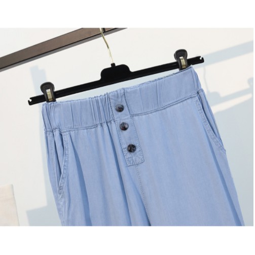 Quần jeans ống rộng nữ Hàn Quốc, Chất jean bền đẹp tôn dáng, đủ size 40&gt;67kg QS32