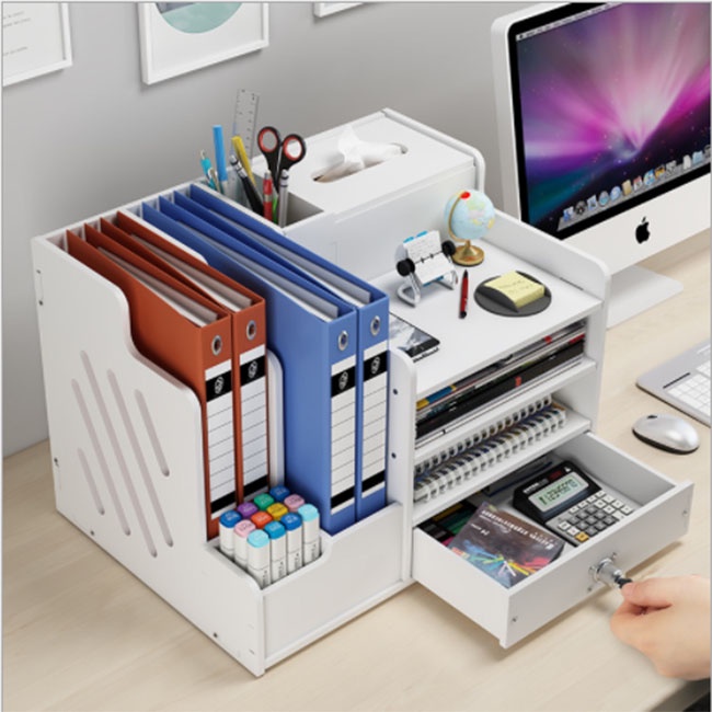 Kệ sách, giá sách để bàn làm việc cho chị em công sở