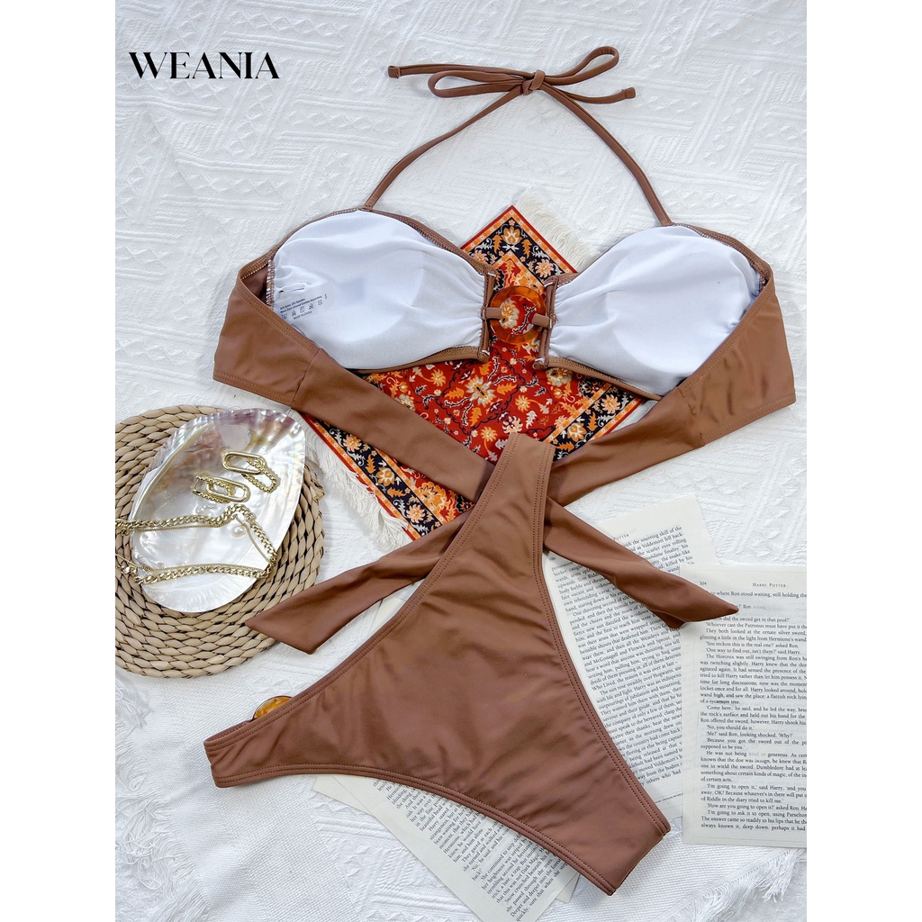 Bộ Bikini 2 Mảnh Màu Sắc Trẻ Trung Quyến Rũ Dành Cho Nữ