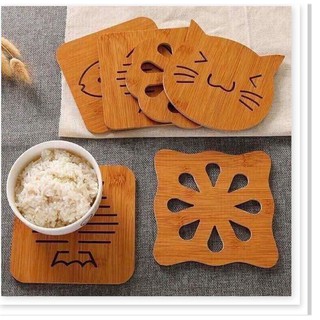 Miếng lót nồi gỗ (ngẫu nhiên hình)