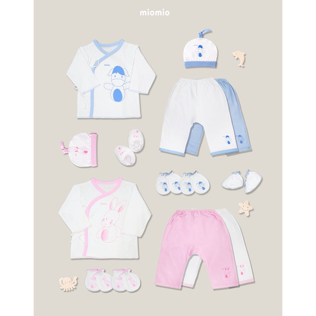 Quần Sơ Sinh Dài Đáy Liền Thỏ Chó - MIOMIO, Vải Cotton