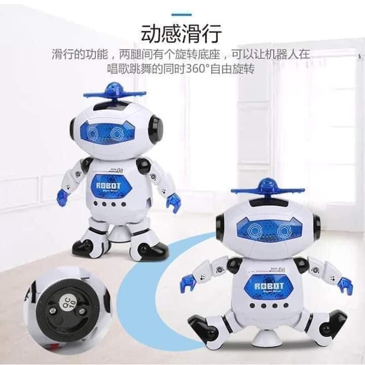 Robot xoay 360 độ biết nhảy và hát vui nhộn