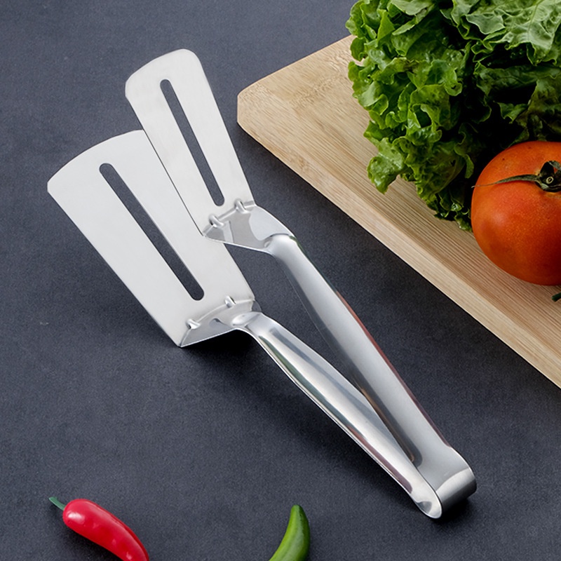 Dụng Cụ Kẹp Thức Ăn Bằng Thép Không Gỉ - Stainless Steel Frying Spatula