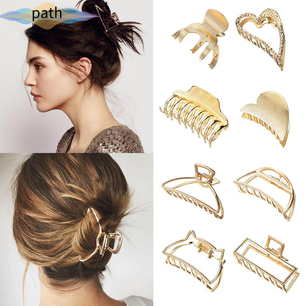 Kẹp Tóc Kim Loại Kiểu Dáng Đơn Giản Thiết Kế Thời Trang Cho Nữ