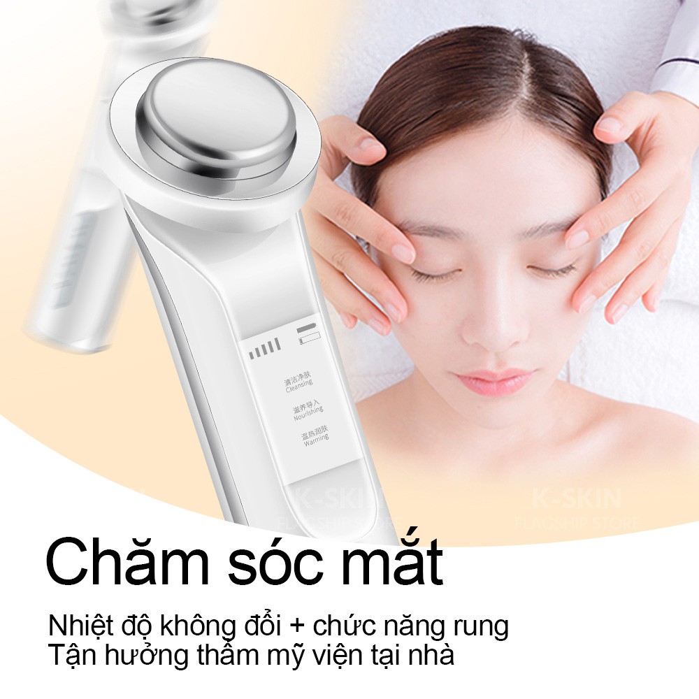 Máy Chăm Sóc Da Mặt, Massage Mặt ION Đa Chức Năng Cao Cấp KD9960 Đi Tinh Chất, Làm Sạch Sâu, Nâng Cơ, Chăm Sóc Mắt