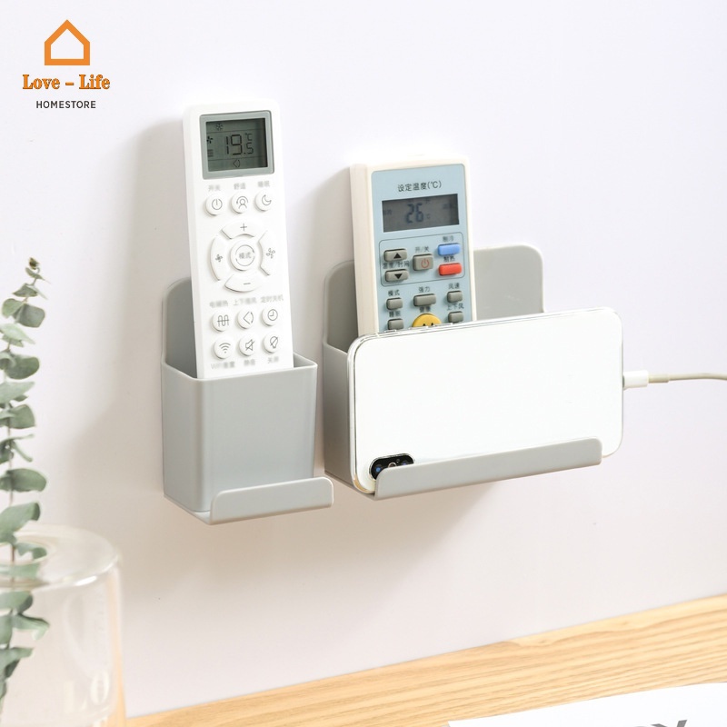 Giá Đỡ Điều Khiển Từ Xa/Điện Thoại Gắn Tường Bằng Nhựa PP Tiện Dụng