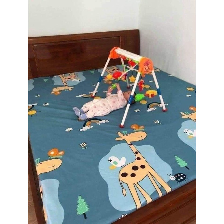 [Siêu chống thấm, loại giường 1m8x2m, 2mx2m] Ga Chống Thấm Cotton Công Nghệ Mới, ga chống thấm cho b