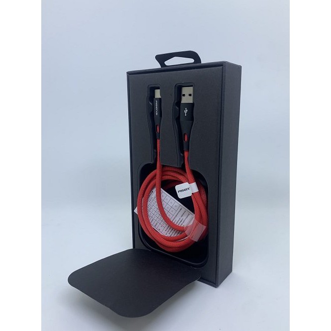 Cáp Pisen Pro Super Charger Type-C 5A (40W) 1200mm - Hàng chính hãng