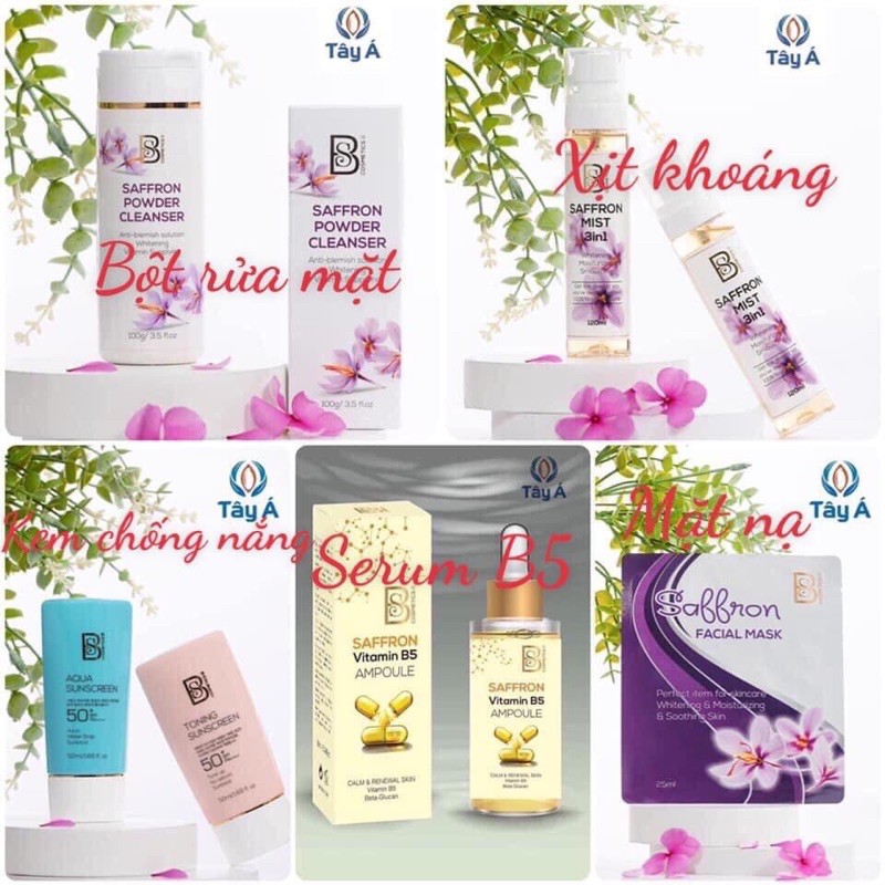 BỘT RỬA MẶT SAFFRON BS COSMETIC | BigBuy360 - bigbuy360.vn