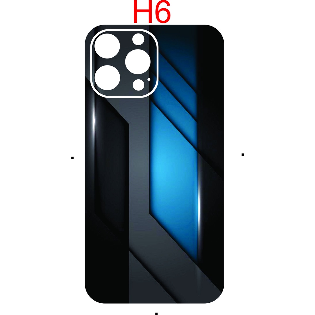 Miếng Dán Skin mặt lưng iphone 6 đến 13 pro max, chống xước, hình ảnh sắc nét...