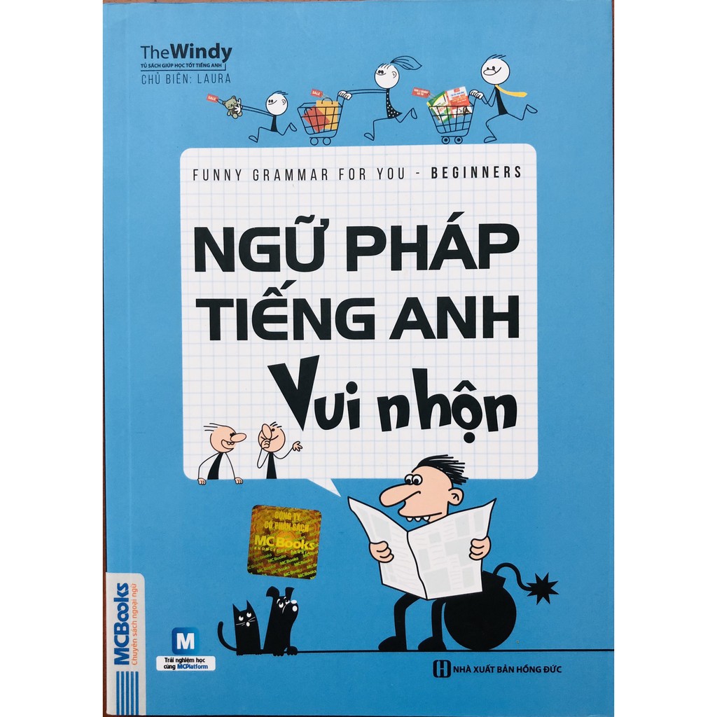 Sách - Ngữ pháp tiếng Anh vui nhộn – Funny English Grammar For You (Beginners) + tặng kèm bút bi