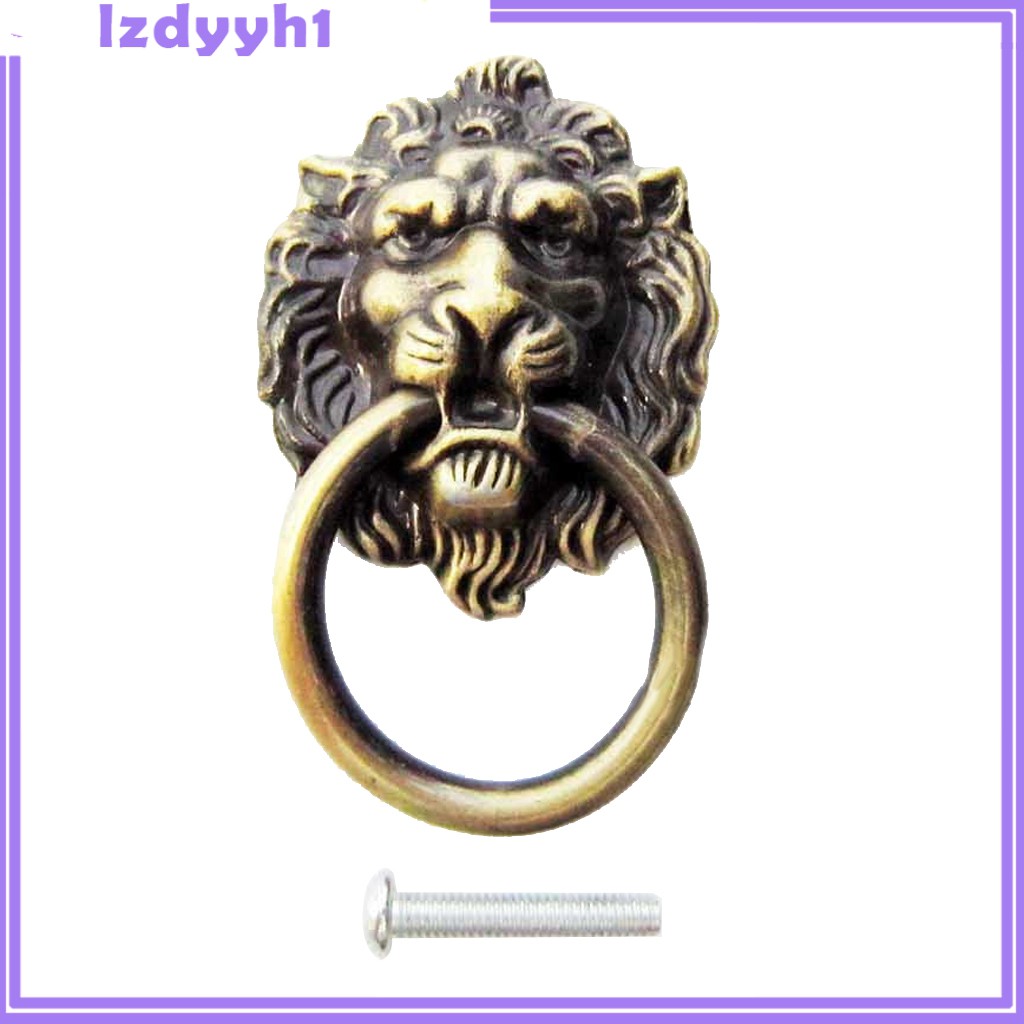 Tay Nắm Cửa Hình Đầu Sư Tử Phong Cách Vintage
