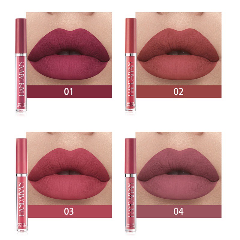 [Hàng mới về] Son kem lì lâu trôi chống thấm nước 12 màu tùy chọn