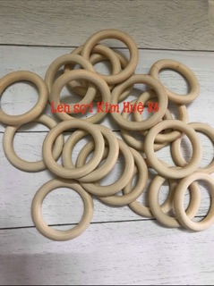 2 cái Lục lạc vòng gỗ làm đồ chơi cho bé