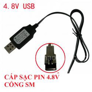 dây Sạc Pin 4v8 6v 7v2 cho xe điều khiển