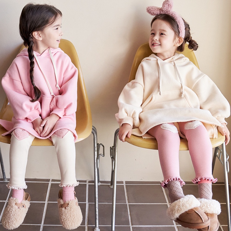 Váy bé gái Hàn Quốc Bebezoo dài tay _ Hoodie