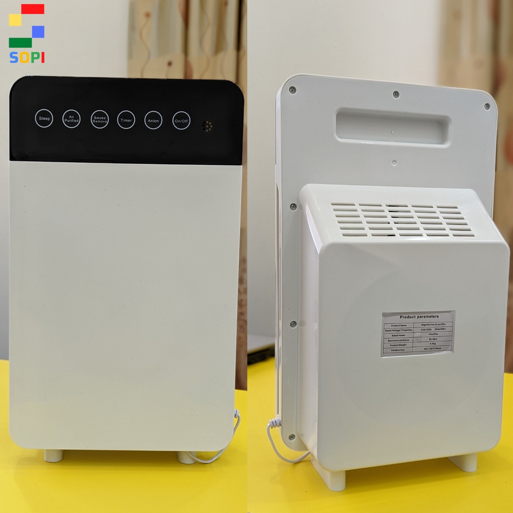 Máy Lọc Không Khí Ion Âm 661, Máy Lọc Không Khí Mini Lọc Bụi Mịn PM2.5, Vi Khuẩn Chính Hãng SONETS.
