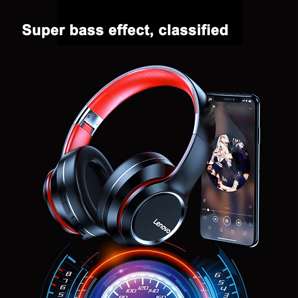 Tai nghe Lenovo HD200 không dây bluetooth 5.0 có thể xếp gọn