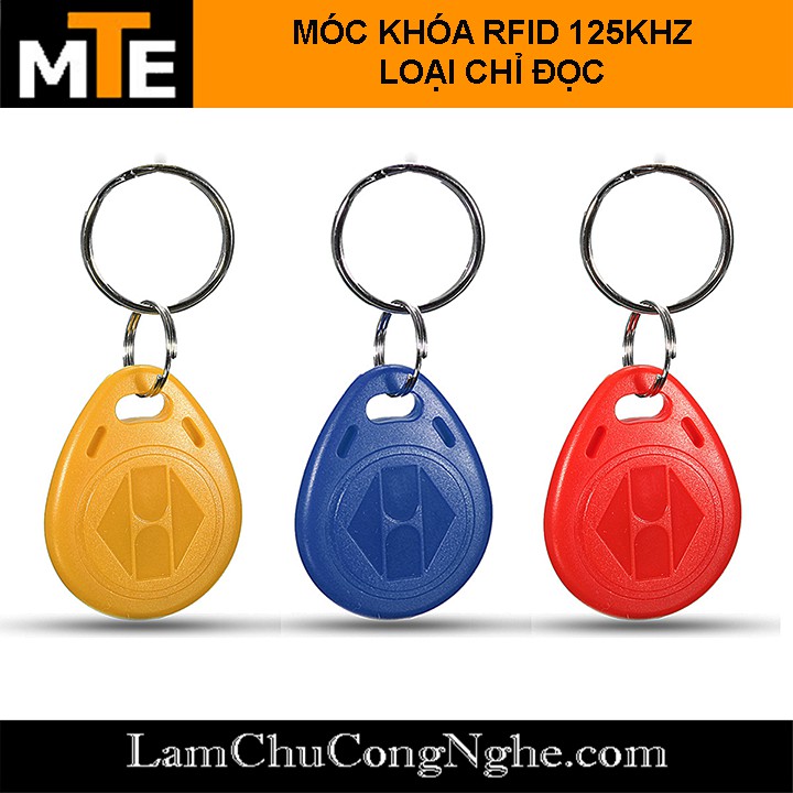 Thẻ từ RFID 125Khz dạng móc khóa (thẻ ID chip TK4100 dùng làm thẻ nhân viên, thang máy ...)