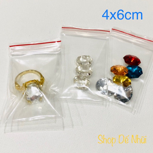 10/50 Túi Zip PE Nhiều Kích Thước 📐Nhỏ 📐Nhỏ Vừa 📐Trung