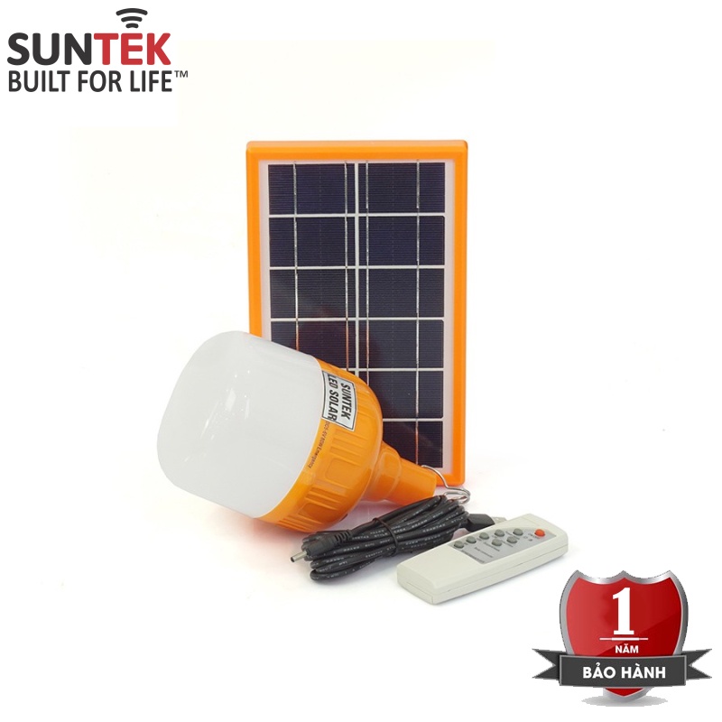 Bóng Đèn Tích Điện Năng Lượng Mặt Trời SUNTEK SC-126 50W - Tự động Bật/Tắt | Sáng 5-12 giờ - Bảo hành Chính hãng 1 năm