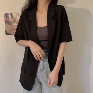 [ORDER] ÁO BLAZER CỘC TAY (SẴN ĐEN, BE)