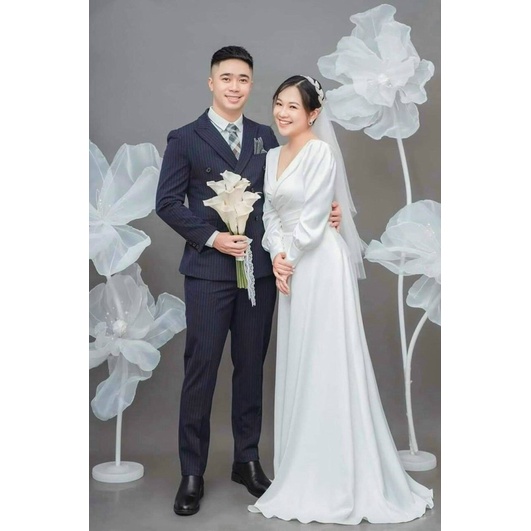 ĐẦM NÀNG CỔ V CHÉO HỞ LƯNG KẾT CHUỔI NGỌC full size :S/M/L/XL ( ẢNH VÀ VIDEO CHỦ SHOP TỰ QUAY 1000%)