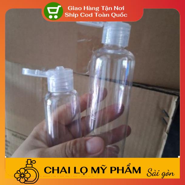 Chai Chiết Mĩ Phẩm ❤ SIÊU RẺ ❤ Chai lọ nhựa pet nắp bật 30ml,50ml,100ml chiết mỹ phẩm, dầu gội, sữa tắm .