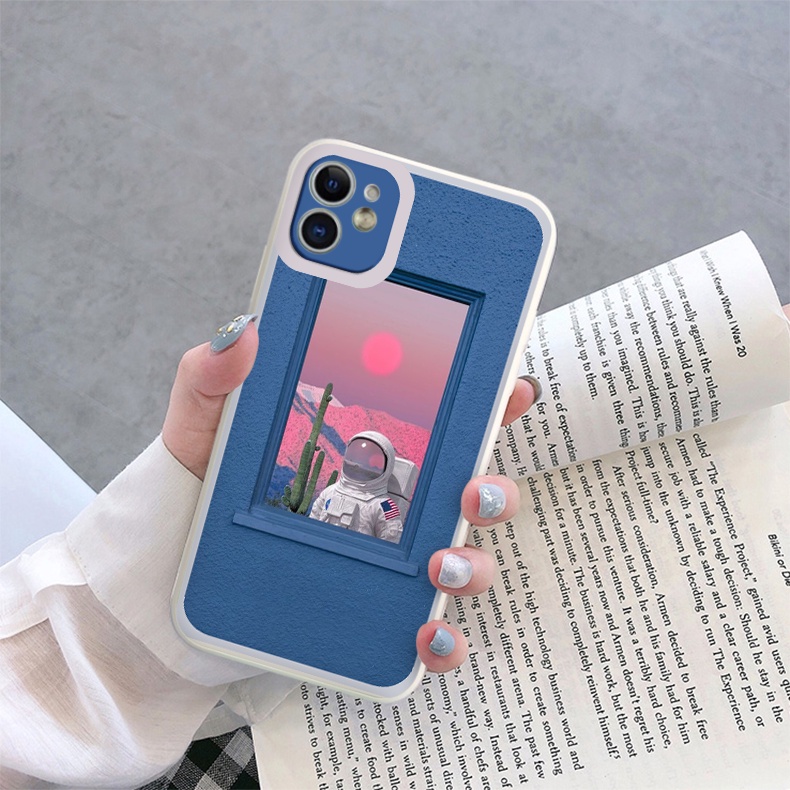 Ốp iphone vuông cạnh iphone PHI HÀNH GIA NHỎ 6/6splus/7plus/8/8plus/xr/xs/12/13/pro/max/plus/promax tr1009