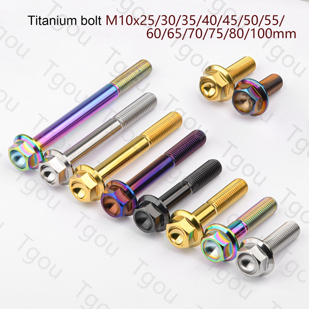 Bu Lông Lục Giác Chìm Đầu Titan M10x25 / 30 / 35 / 40 / 45 / 50 / 55 / 60 / 65 / 70mm 1.25 DIN6921