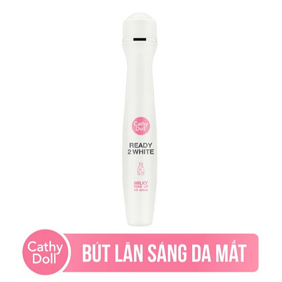 Cây lăn dưỡng sáng vùng da quanh mắt Cathy Doll Ready 2 White Milky Tone Up Eye Serum 15ml