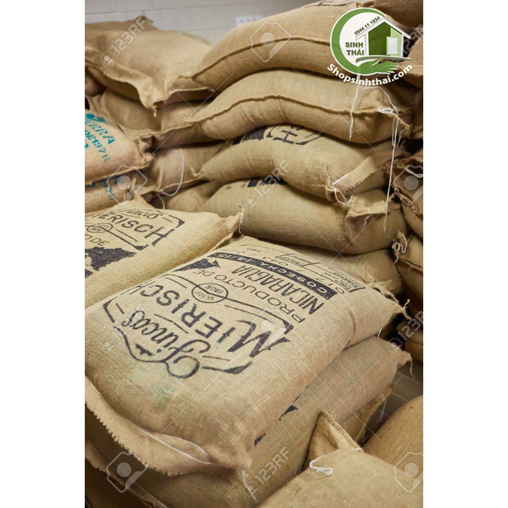 Bao bố cũ thô đã qua sử dụng - bao bố phế - bao bố trải công trình, bọc chậu cây 75cm x 105cm