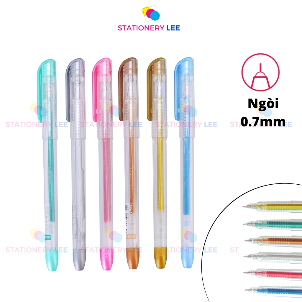 Bút My Metal Pen Đông A nhũ (đồng, bạc, xanh lá, hồng, trang trí scrapbook, viết thiệp, album, sổ...)