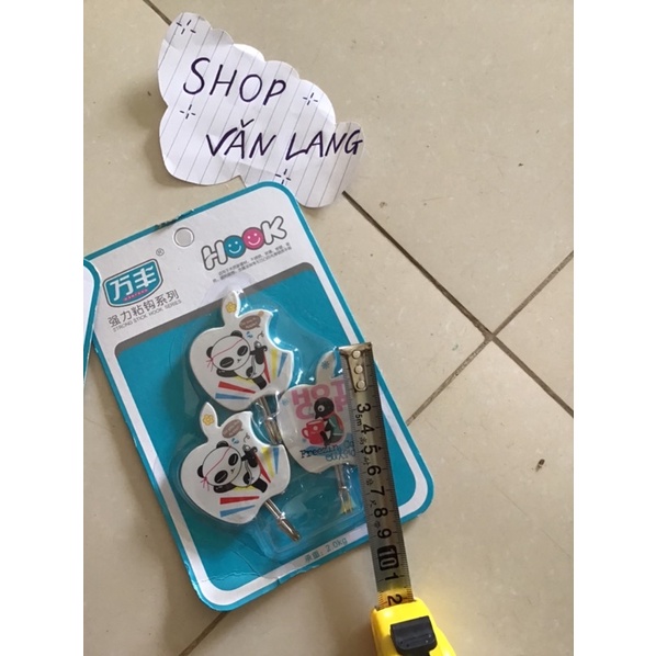 Vỉ 3 Móc dán tường treo đồ siêu dễ thương, chịu lực tốt