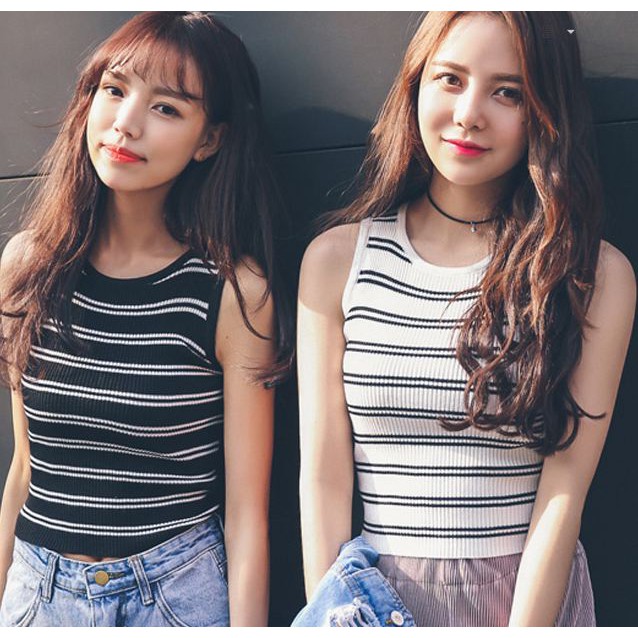 [Hàng có sẵn]Áo len nữ croptop Ulzzang Quảng Châu ALB16