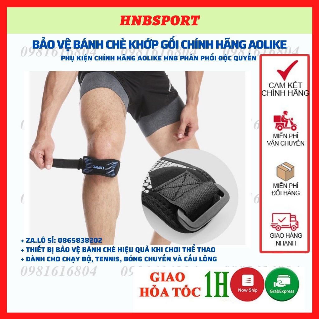 [HNB-ĐỐNG ĐA]⚡HÀNG CAO CẤP - Bó Gối Thể Thao Nam, Nữ Có Đệm silicon Aolikes Chính Hãng A7921