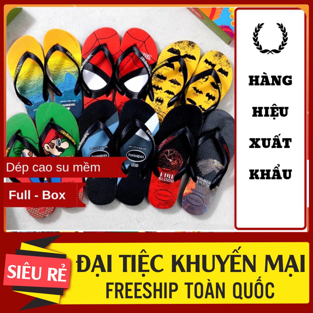 [Giá Huỷ Diệt] [Hàng Hiệu] [FreeShip] Dép kẹp/ dép lào cao su siêu mềm Havaianas Brazil Full-Box