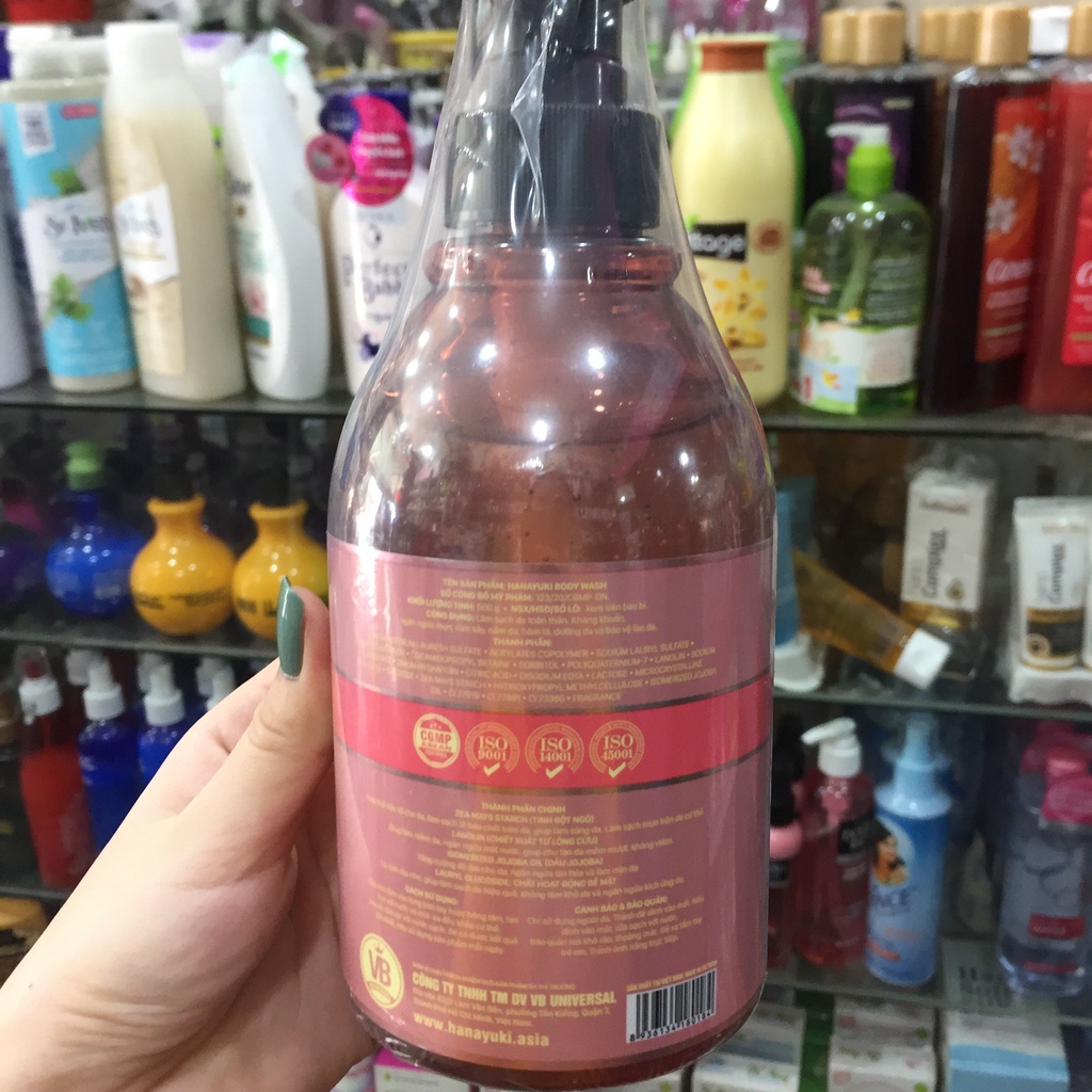 SỮA TẮM HANAYUKI BODY WASH THẢO DƯỢC 500g