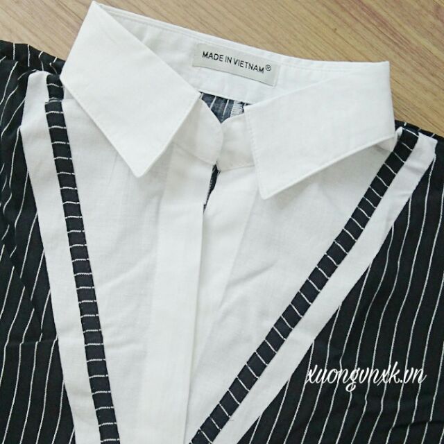 Đầm sọc 2 túi (kèm hình thật)