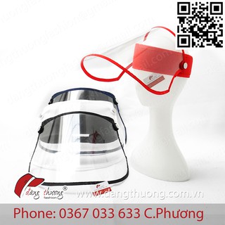 Tấm che y tế, màn chắn giọt bắn face shield có viền nhiều màu