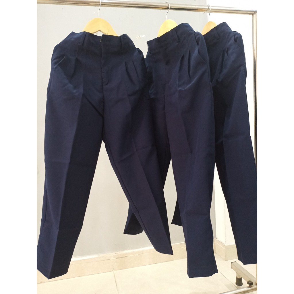 ♈☑Quần Tây Học Sinh Bé Trai Gái Cấp 1 2 Xanh Đen- Đi Đủ Size- VĨNH PHÁT