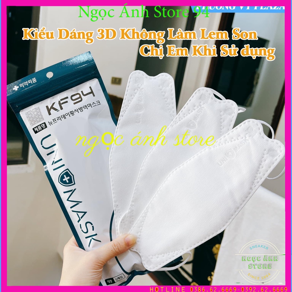 Set 50 Chiếc Khẩu trang 4 Lớp KF94 UNI MASK Chống Bụi Mịn Và Kháng Khuẩn Hàng Cao Cấp Hàn Quốc,Ngọc Ánh store