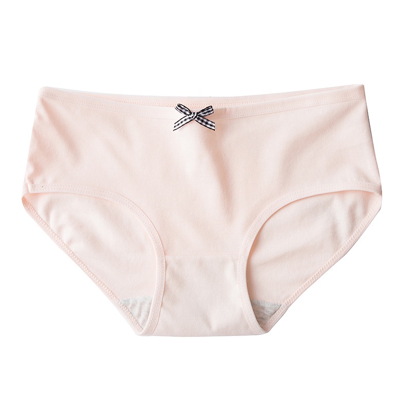 Quần lót nữ Cotton mịn kháng khuẩn thoáng mát KIMCHIBIKINI chip nơ trơn cute mềm mại xinh đẹp dễ thương QL069