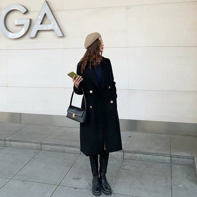 Áo khoác dạ tay khuy