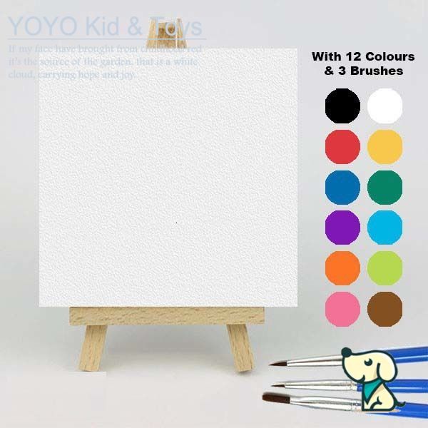 YoYo❤️Wall Art  tranh sơn dầu số hoá DIY Canvas Acrylic Paint / Painting kit / Deco Colouring art / 20X20CM noframe WHITE BOARD XH123