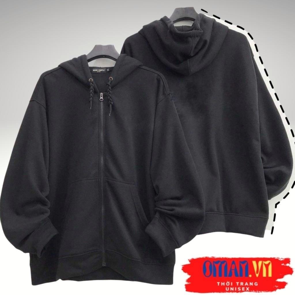 Áo KHOÁC Hoodie TRƠN 2 Màu Nam Nữ Ulzzang Unisex